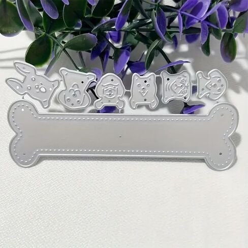 Dogs Bone Frame Dies Cuts Metal Cutting Dies Cut Stencils for DIY Scrapbooking Album Decorative Embossing Paper Card Making in Saudi Arabia