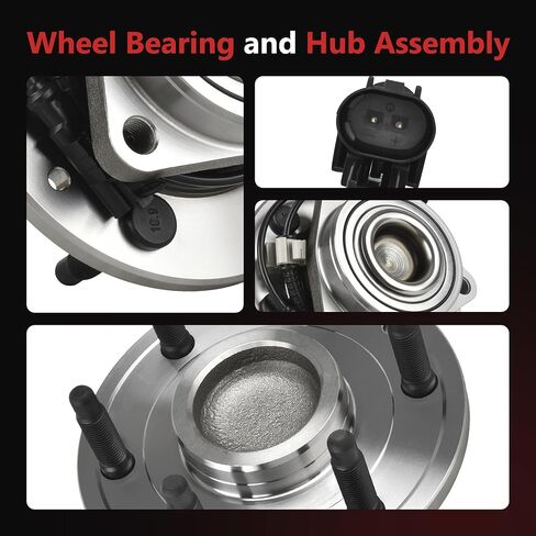 HYR 515097 Front Wheel Bearing and Hub Assembly Fits 2007-2014 Chevrolet Avalanche/Silverado 1500/Suburban 1500/Tahoe, GMC Sierra 1500/Yukon XL/Yukon, Cadillac Escalade/Escalade ESV, 2WD, 6 Lugs w/ABS in Saudi Arabia