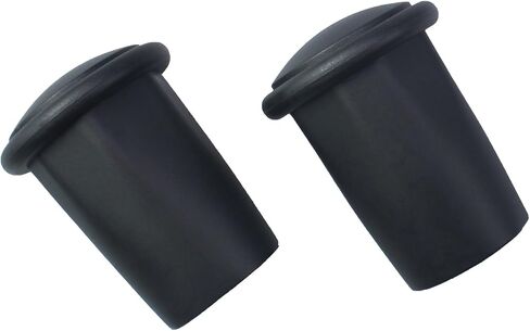 2 Pcs Black Lacrosse Club End Protection Cover Lacrosse End Cap Lacrosse Hockey Stick Supplies Suitable for Protecting The End of A Field Hockey Stick in Kuwait