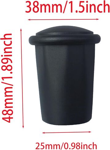 2 Pcs Black Lacrosse Club End Protection Cover Lacrosse End Cap Lacrosse Hockey Stick Supplies Suitable for Protecting The End of A Field Hockey Stick in Kuwait