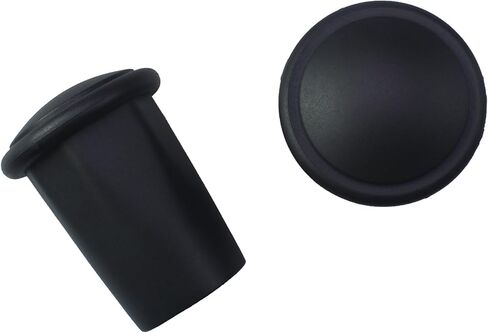 2 Pcs Black Lacrosse Club End Protection Cover Lacrosse End Cap Lacrosse Hockey Stick Supplies Suitable for Protecting The End of A Field Hockey Stick in Kuwait