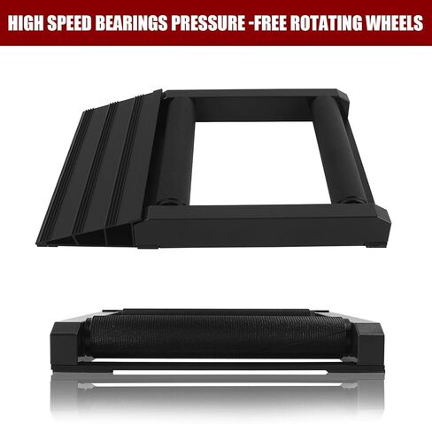 Motorcycle Roller Wheel Cleaning - Aluminum Wheel Roller Stand with Loading Ramp Support for Chain Maintenance, Tire & Rim Cleaning, Includes Non-Slip Feet - (Bikes < 600 lb) in Saudi Arabia