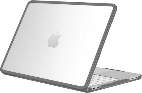 Fintie Case for MacBook Neo 13 inch (2026 Release, Model A3404) - Clear Matte Hard Shell with TPU Soft Bumper, Slim Shockproof Matte MacBook Neo Cover for Work Travel Study Daily Use (Black) in Saudi Arabia