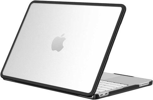 Fintie Case for MacBook Neo 13 inch (2026 Release, Model A3404) - Clear Matte Hard Shell with TPU Soft Bumper, Slim Shockproof Matte MacBook Neo Cover for Work Travel Study Daily Use (Black) in Saudi Arabia