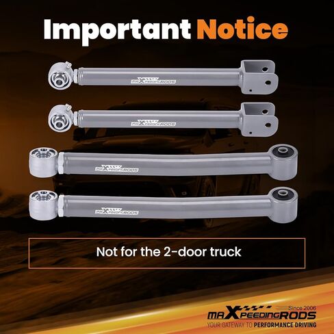 maXpeedingrods Front Control Arms for Jeep Wrangler JK JKU 2007-2018 for 0-6" Lift, Adjustable Suspension Kit in Kuwait