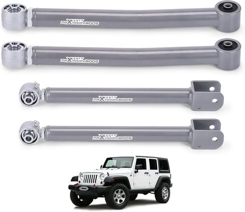 maXpeedingrods Front Control Arms for Jeep Wrangler JK JKU 2007-2018 for 0-6" Lift, Adjustable Suspension Kit in Kuwait