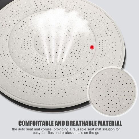 Garneck Rotating Car Seat Cushion with Non-Slip Base Ergonomic Swivel Auto Seat Mat for Driver Comfort Removable Washable Cover Suitable for Trucks Cars Elderly and Pregnant Passengers in Kuwait