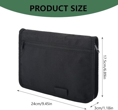 Car Registration and Insurance Holder,Glove Box Compartment Organizer,Zipped Design Owner Manual Case,Multi-Pocket Paperwork Glove Bag,Soft Document Organizer for Car Insurance License Cards Driver in Saudi Arabia