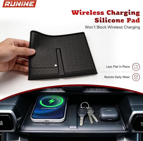 5PCS Center Console Organizer Set for 2026 Toyota RAV4, RAV4 Interior Accessories, Armrest Storage Box, Wireless Charging Protective Mat, Cup Holder Insert, Console and Passenger Liners in Saudi Arabia