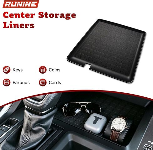 5PCS Center Console Organizer Set for 2026 Toyota RAV4, RAV4 Interior Accessories, Armrest Storage Box, Wireless Charging Protective Mat, Cup Holder Insert, Console and Passenger Liners in Saudi Arabia