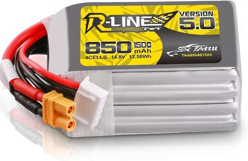 Buddy RC TATTU R-Line الإصدار 5.0 4S بطارية ليبو 14.8 فولت 150C 850 مللي أمبير بطارية ليبو مع قابس XT30U-F in Kuwait