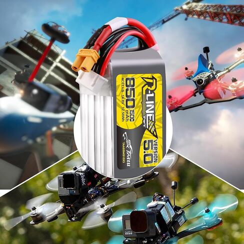 Buddy RC TATTU R-Line الإصدار 5.0 4S بطارية ليبو 14.8 فولت 150C 850 مللي أمبير بطارية ليبو مع قابس XT30U-F in Kuwait