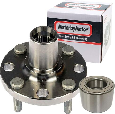 MotorbyMotor 930-406 Front Wheel Bearing and Hub Assembly with 5 Lugs Fits for Pontiac Vibe, Toyota Celica Corolla Matrix Low-Runout OE Directly Replacement Hub Bearing 510070 in Kuwait