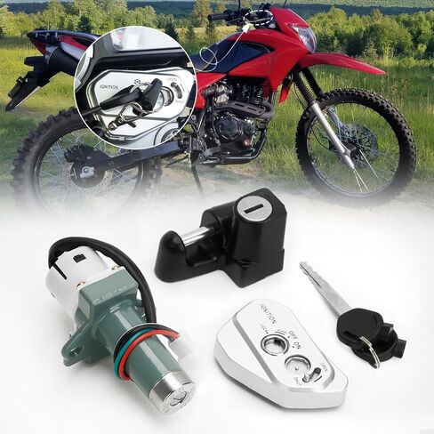 Ignition Key Switch Kit for Hawk 250 250cc, Motorcycle Ignition Lock Cylinder Ignition Starter On Off Switch Key Set in Kuwait
