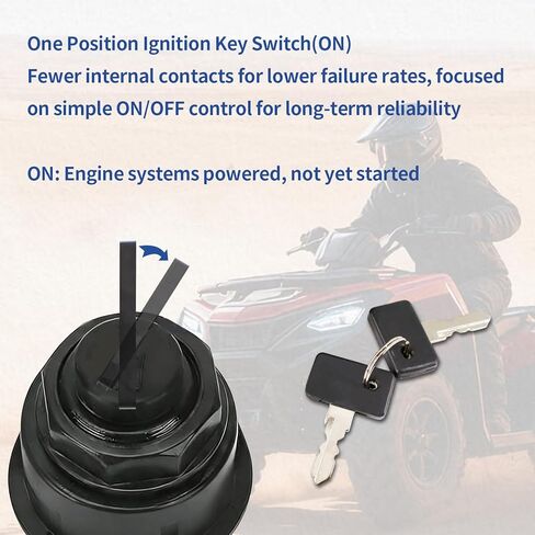 Ignition Key Switch for Kawasaki Mule 600 610 2005-2016 Mule 4000 4010 Diesel 2009-2020 with 2 Keys Replaces-27005-0011 27005-1191 27005-1146 in Saudi Arabia