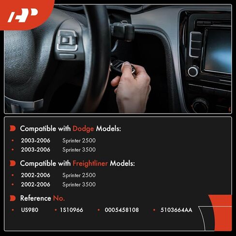 A-Premium Ignition Starter Switch Compatible with Dodge & Freightliner Vehicles - Sprinter 2500, Sprinter 3500-5 Blades in Kuwait