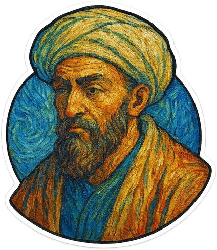 (3 Pack) Averroes Post-Impressionist Gogh Style Digital Sticker (2.75" x 3.25") in Kuwait