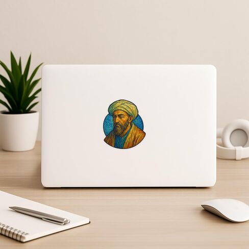 (3 Pack) Averroes Post-Impressionist Gogh Style Digital Sticker (2.75" x 3.25") in Kuwait