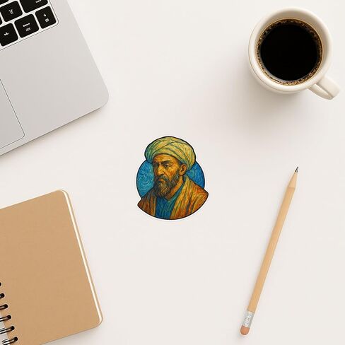 (3 Pack) Averroes Post-Impressionist Gogh Style Digital Sticker (2.75" x 3.25") in Kuwait