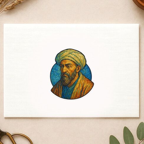 (3 Pack) Averroes Post-Impressionist Gogh Style Digital Sticker (2.75" x 3.25") in Kuwait