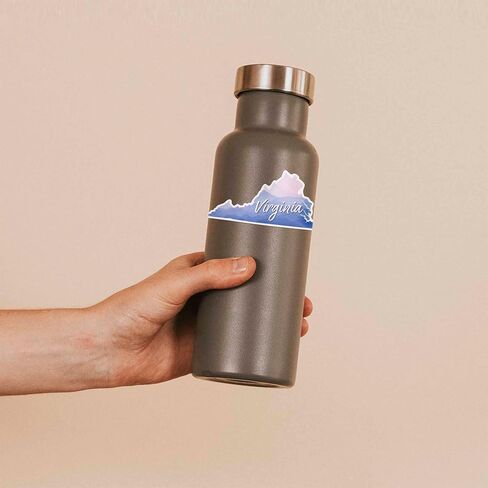 Virginia Appalachian Mountains Sticker - Cute Southern Decals for Hydroflask Water Bottle & Laptop, Blue Ridge Mtns Roanoke VA Gift in Kuwait
