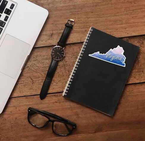 Virginia Appalachian Mountains Sticker - Cute Southern Decals for Hydroflask Water Bottle & Laptop, Blue Ridge Mtns Roanoke VA Gift in Kuwait