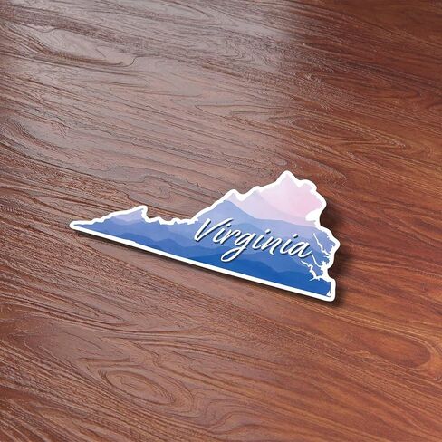 Virginia Appalachian Mountains Sticker - Cute Southern Decals for Hydroflask Water Bottle & Laptop, Blue Ridge Mtns Roanoke VA Gift in Kuwait