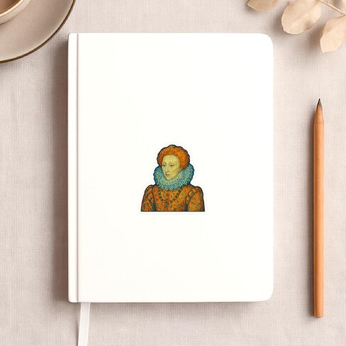 (3 Pack) Elizabeth I Post-Impressionist Gogh Style Sticker (3" x 3.25") in Kuwait