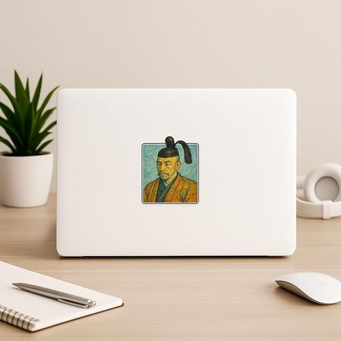 (3 Pack) Toyotomi Hideyoshi Post-Impressionist Gogh Style Sticker (2.75" x 3") in Kuwait