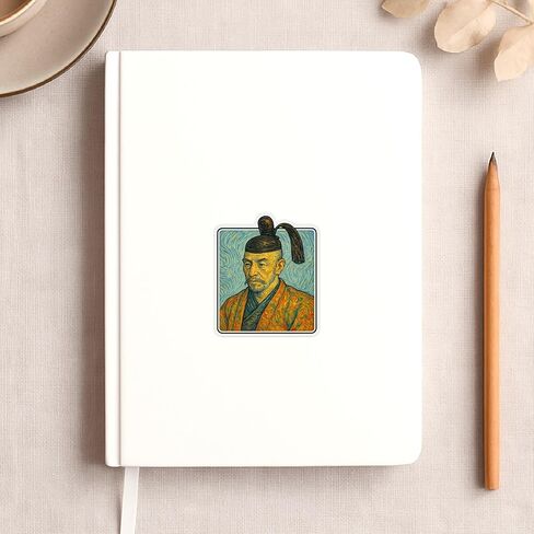 (3 Pack) Toyotomi Hideyoshi Post-Impressionist Gogh Style Sticker (2.75" x 3") in Kuwait