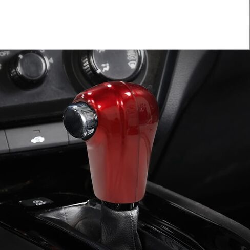 ABS Gear Shift Knob Cover Sticker Interior Trim Automotive Shift Lever Cap Head Protector Decoration for Honda HRV HR-V 2016 2017 2018 2019 2020 2021 2022(Red) in Kuwait