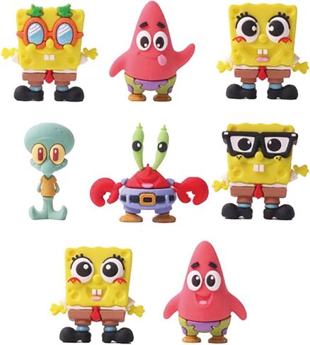 Nickelodeon Spongebob Blind Ball Party Favors Bundle - 2 Pack Blind Ball Mystery Mini Figures Plus Stickers, More | Spongebob Squarepants Mini Figurines for Kids, Boys, Girls in Kuwait