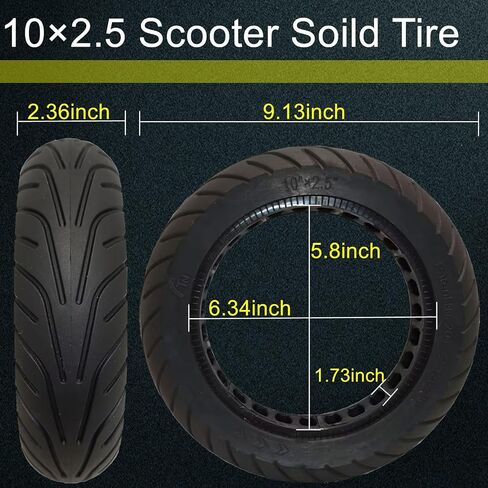 10inch solid tire,10 * 2.5 electric scooter solid tire,Compatible with 10inch Gotrax G4,Eclipse Electric scooter solid tire(1) in Saudi Arabia