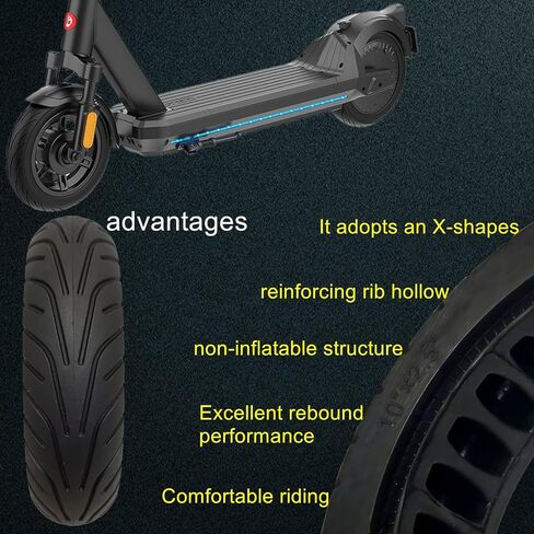 10inch solid tire,10 * 2.5 electric scooter solid tire,Compatible with 10inch Gotrax G4,Eclipse Electric scooter solid tire(1) in Saudi Arabia