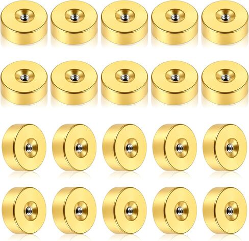 20 Pcs Stainless Steel Earring Backs Gold Flat Screw On Earrings Back Replacements for Studs, Flat Back Earring Backs for Sensitive Ears Studs Women Men Ear Piercing in Kuwait