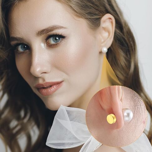 20 Pcs Stainless Steel Earring Backs Gold Flat Screw On Earrings Back Replacements for Studs, Flat Back Earring Backs for Sensitive Ears Studs Women Men Ear Piercing in Kuwait
