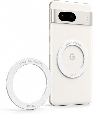 PZOZ A/B Dual-Sided (1 Set) Magnetic Ring Sticker for MagSafe iPhone 16 Holder Phone Case Suction Cup Wireless Charger Car Mount Bathroom Kitchen, for iPhone 15 14 13 12 Pro Max, Samsung (Black) in Saudi Arabia