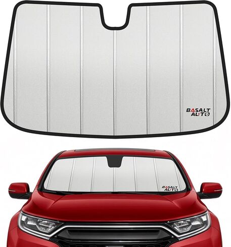 2017-2022 CR-V Windshield Sun Shade Compatible for 2017-2022 Honda CR-V Front Upgraded 6 Layers Accordion-Folding Front Sun Visor with Storage Bag Keep Interior Cool in Saudi Arabia