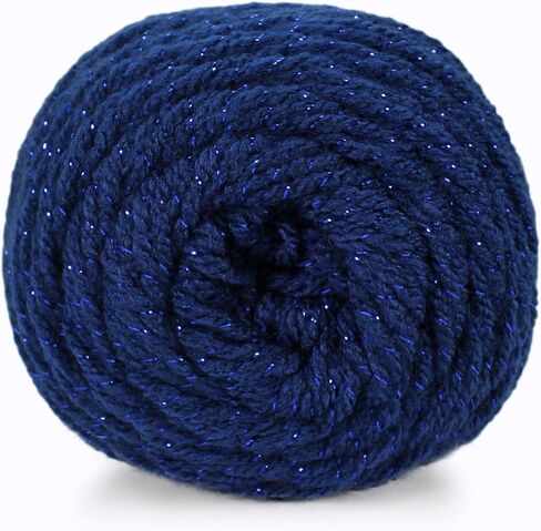 Big Twist Twinkle Yarn, Medium Worsted Sparkle Acrylic Blend, Assorted Colors, 6 oz. Skein, 6-Pack in Saudi Arabia