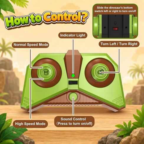 Dinosaur RC Cars for Kids 3-5, Remote Control Dinosaur Car Toys, with 12 Eaten up Little Cars, Dinosaur Truck Kids Toys, RC Dinosaur Toy for Kids 5-7, for Ages 4-8 8-12 Kids Birthday in Saudi Arabia
