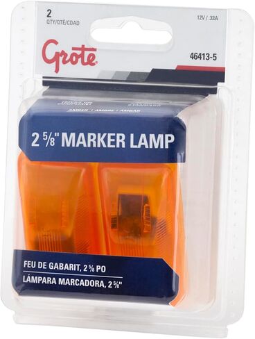 Grote 46413-5 Yellow 3" Clearance Marker Light (Pair Pack) in Kuwait