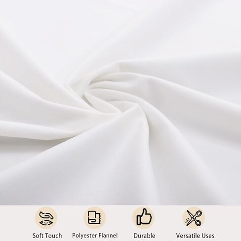 Feelyou 1 Yard Fabric, Light Yellow, Polyester, Floral Pattern, Upholstery Fabric, ，Soft Flannel in Kuwait