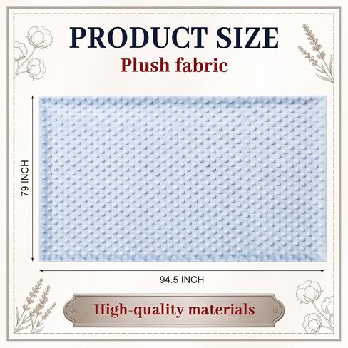 1 Pack Minky Dot Fabric 79x94.5 Minky Dot Quilting Soft Plush Fleece Fabrics Bundle Precut Quilt Material for DIY Crafts Cloths Handmade Sewing(Blue) in Saudi Arabia