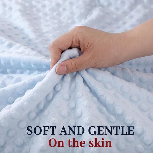 1 Pack Minky Dot Fabric 79x94.5 Minky Dot Quilting Soft Plush Fleece Fabrics Bundle Precut Quilt Material for DIY Crafts Cloths Handmade Sewing(Blue) in Saudi Arabia