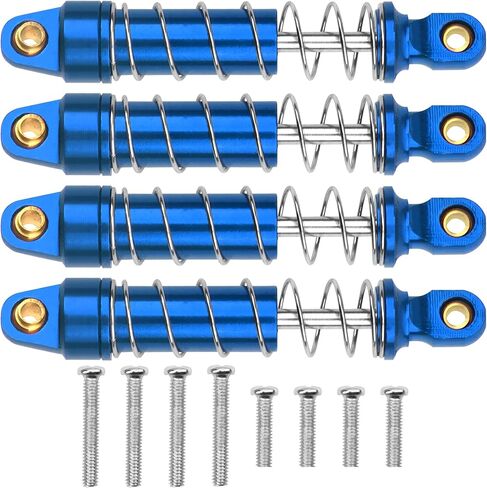 4Pcs ShareGoo 1/18th RC Shocks Absorber 52mm Adjustable Damper Compatible with Traxxas TRX4M TRX-4M Bronco Defender 1/18 RC Crawler Car Upgrade Parts (Red) in Kuwait