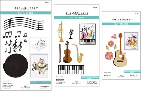 Spellbinders Small Instruments Bundle (S3-551 + S4-1445 + S5-687) Etched Dies, Metal in Kuwait