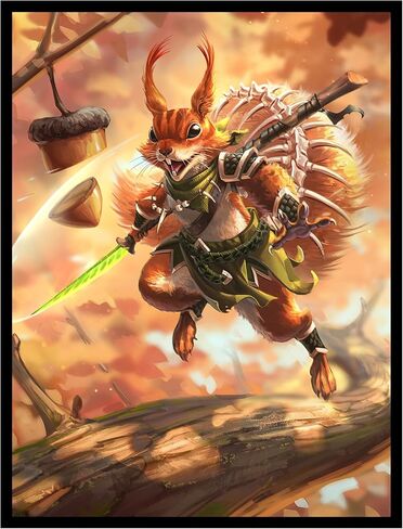 Graphene -100ct Textured Matte TCG/MTG Card Art Sleeves (Squirrel) in Saudi Arabia