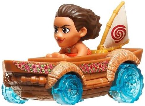 Hot Wheels Racer Verse Die-Cast Vehicles with Character Drivers Cars Optimized for Performance on RacerVerse Track - Maui & Moana in Kuwait
