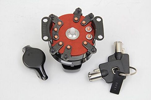 Big Twin Hinge Ignition Switch 6 Terminal Gloss Black in Kuwait