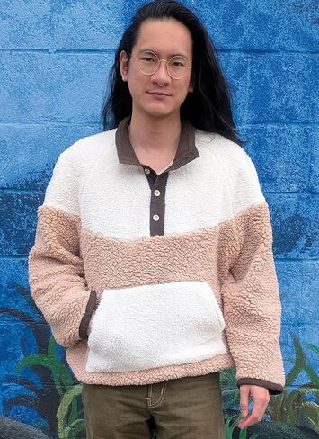Know Me ME2136A Unisex Loose-Fitting Contrast Jackets Sewing Pattern Packet by Donny Q, Design Code ME2136, Sizes XS-S-M-L-XL-XXL in Saudi Arabia